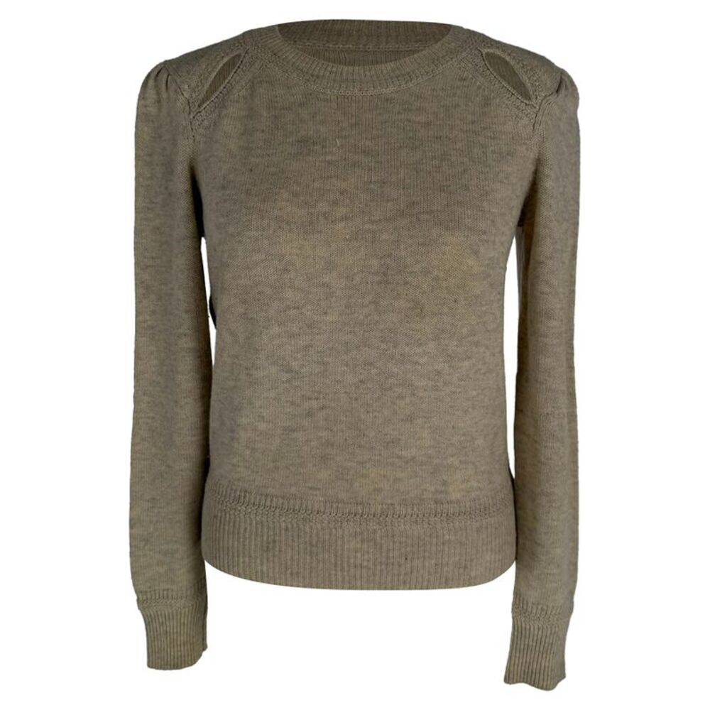 Isabel Marant Étoile Cut Out Klee Sweater in Cream Cotton